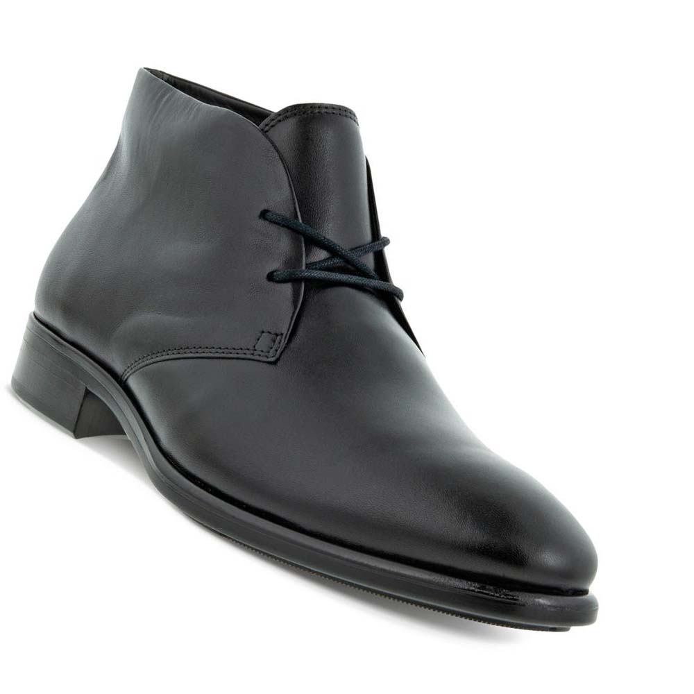 Men's Ecco Citytray Chukka Boots Black | Canada 435ZUT